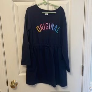 Gap girls dress EUC size medium navy blue with pockets